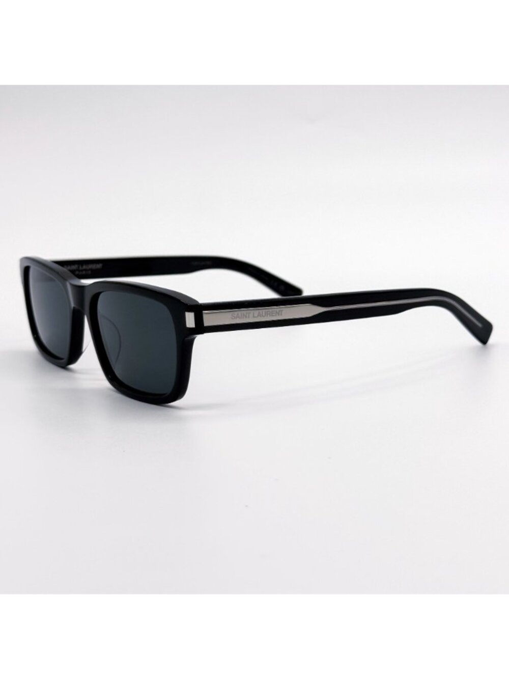 New Saint Laurent Sunglasses SL662 001 Black Square Eyewear - Picture 7 of 11